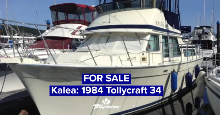 For Sale: Kalea, 1984 Tollycraft 34 Tri Cabin