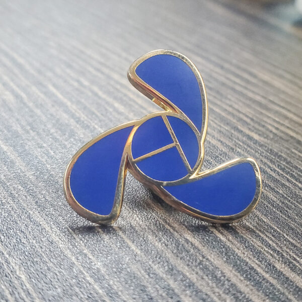 Navy Tollycraft Propeller Lapel Pin